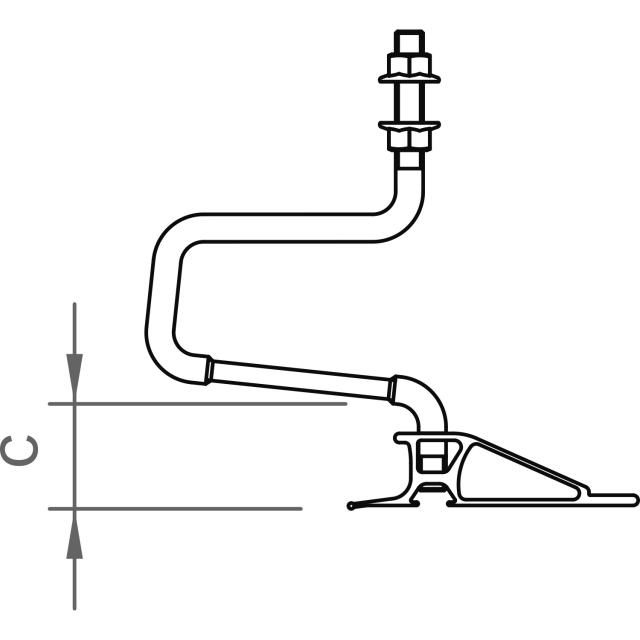 Doppel-Dachhaken-Set ZD 30 M12