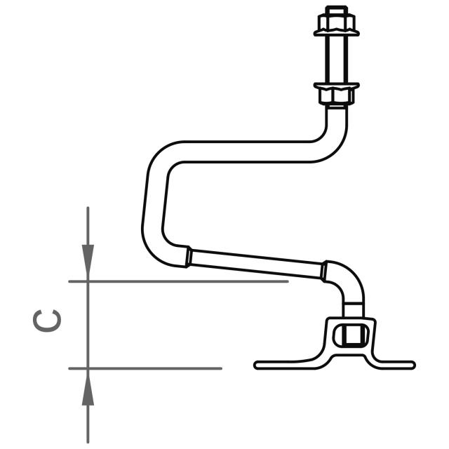 Doppel-Dachhaken-Set BS 30 M12