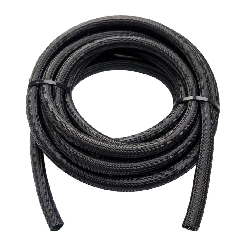 WATTSTUNDE Geflechtsschlauch offen 13mm schwarz 5 Meter