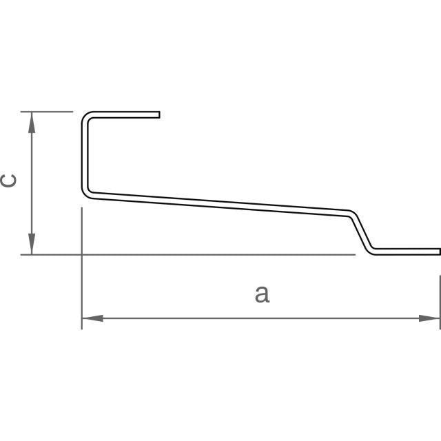 Dachhaken-Set BS C-Form VA2 mit Blech