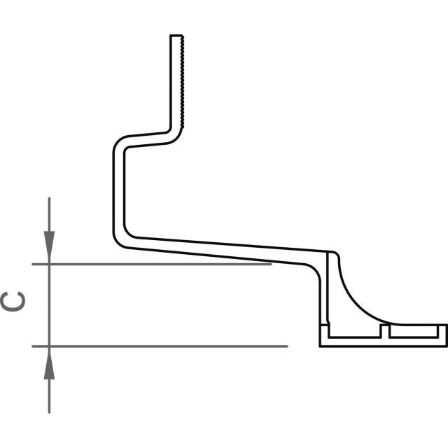Dachhaken ZD 544 horizontal