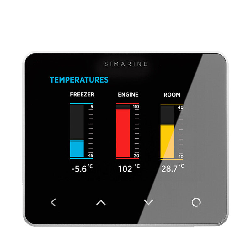 Simarine PICO Standard Set Rev23 - Batteriemonitor, Tankelektrode und Shunt Silber-ohne Einbaurahmen