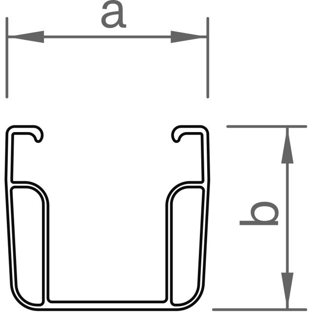 C-Schiene 47-2 1,20m (Balkonkraftwerk)