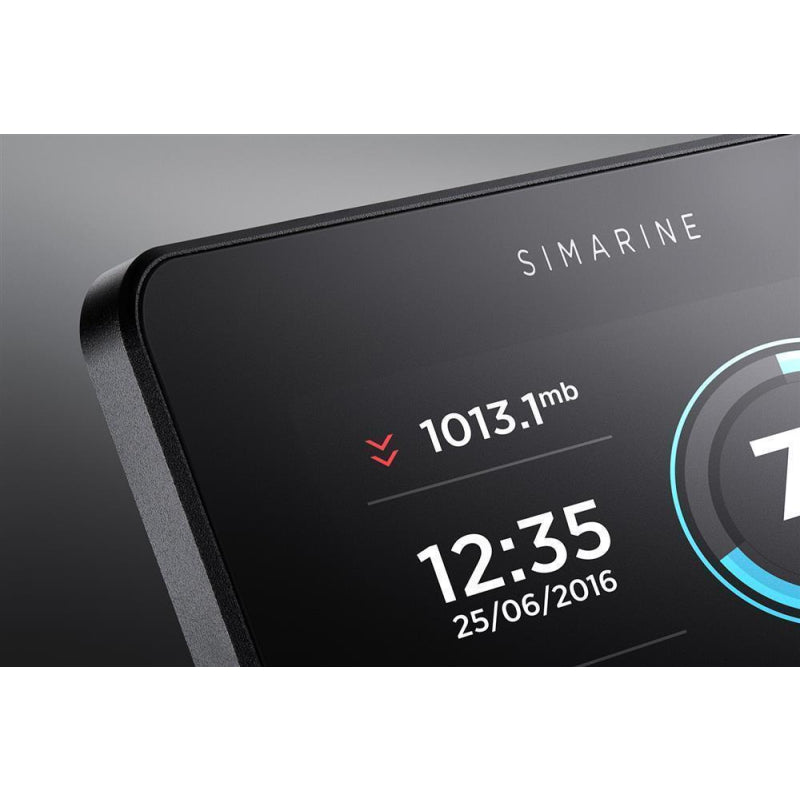 Simarine PICO Batteriemonitor - mit Rahmen silber