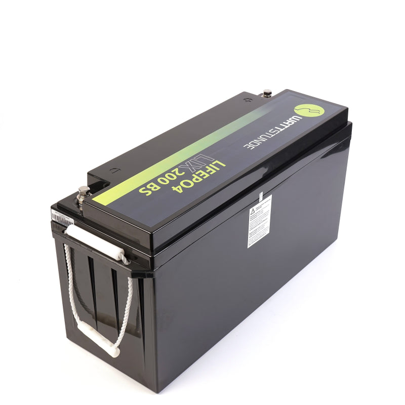 WATTSTUNDE Lithium 12V 200Ah LiFePO4 Batterie LIX12-200-BS