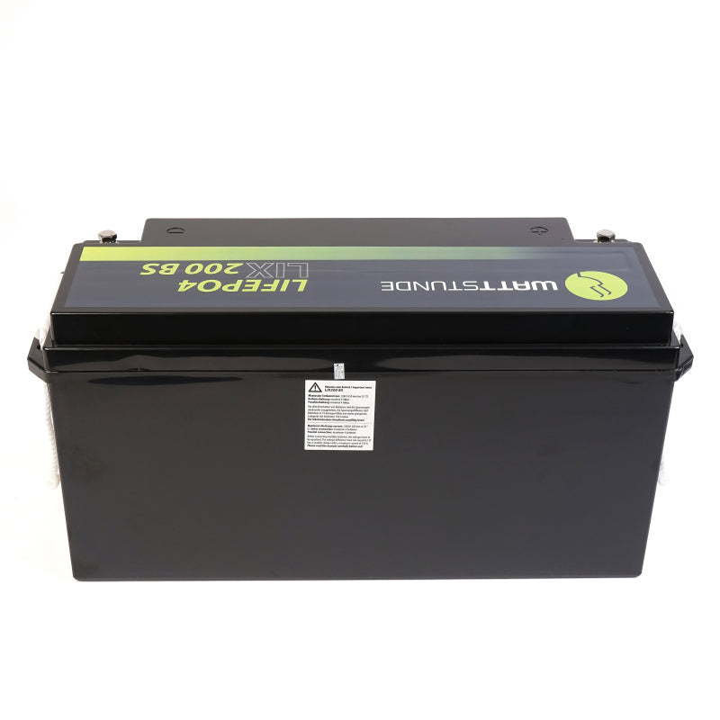 WATTSTUNDE Lithium 12V 200Ah LiFePO4 Batterie LIX12-200-BS