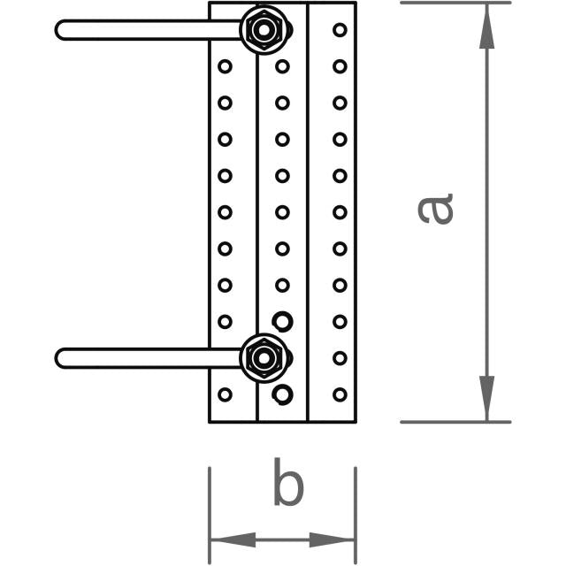 Doppel-Dachhaken-Set flex 40 M10