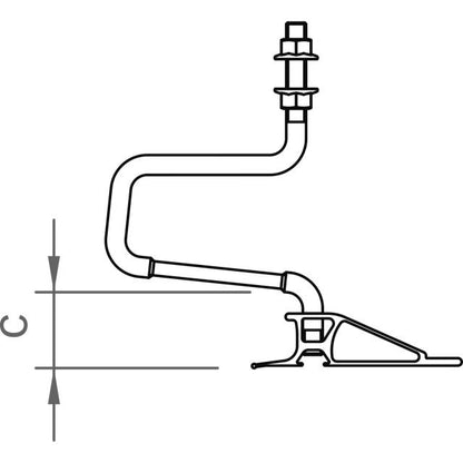Doppel-Dachhaken-Set ZD 30 M12