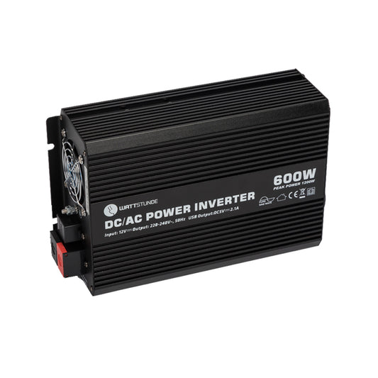 WATTSTUNDE 600W / 1200W 12V Sinus Spannungswandler WS12/600SI