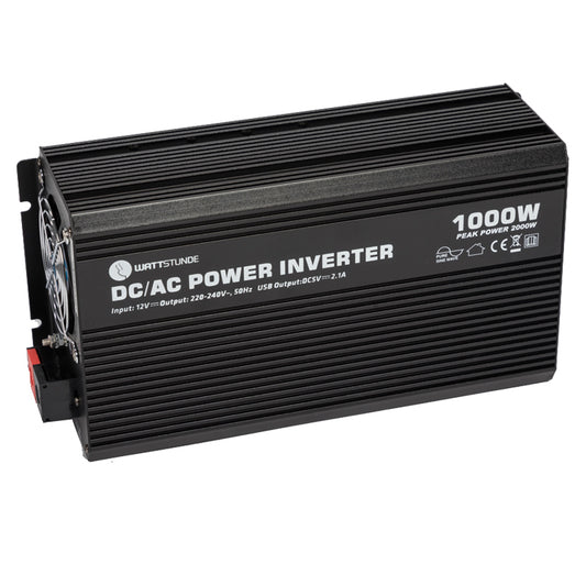 WATTSTUNDE 1000W / 2000W 12V Sinus Spannungswandler WS12/1000SI