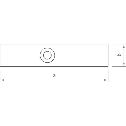 Adapterblech-Set 96 x 20 x 3 mm