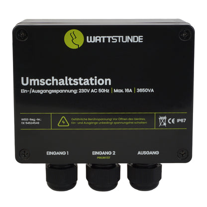 WATTSTUNDE NVS Umschaltstation 16A Netzvorrangschaltung