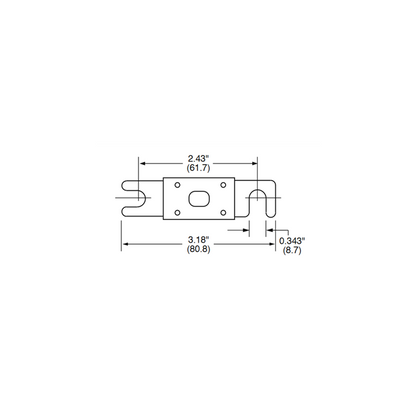 Victron Hochlast Sicherung CNN 325A/80V für Lynx shunt