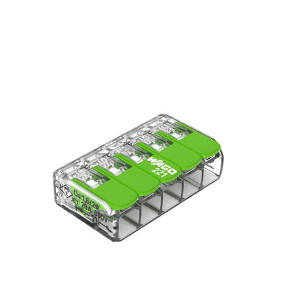 WAGO Verbindungsklemme Green Range flexibel bis 4mm² - 221-425 | 25er Pack