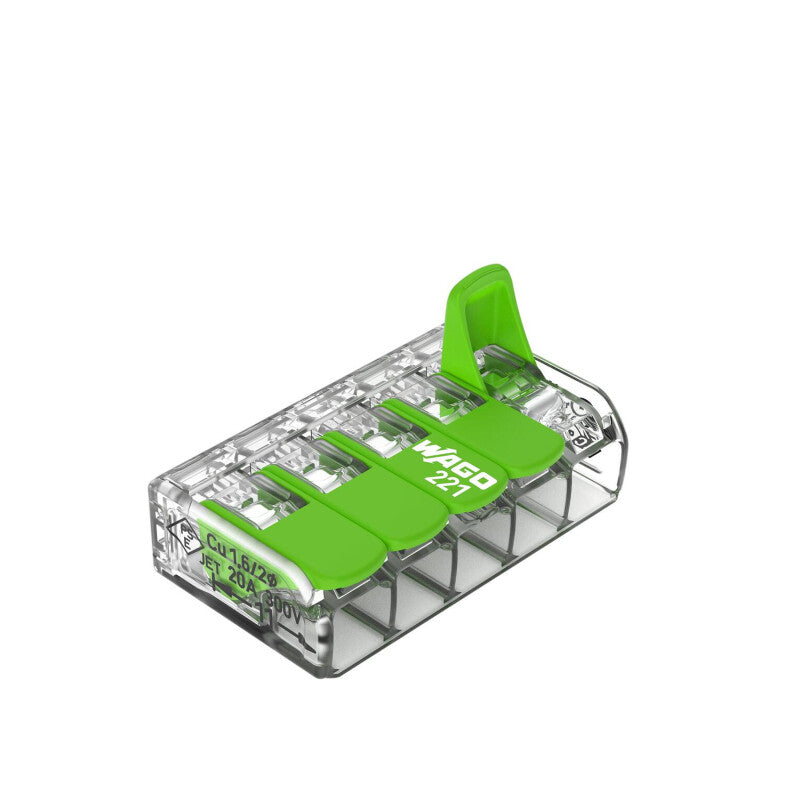 WAGO Verbindungsklemme Green Range flexibel bis 4mm² - 221-425 | 25er Pack