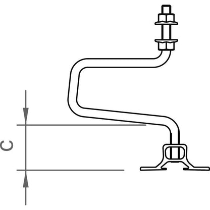 Dachhaken-Set flex 30 M10