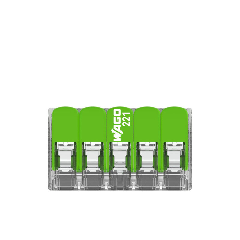 WAGO Verbindungsklemme Green Range flexibel bis 4mm² - 221-425 | 25er Pack