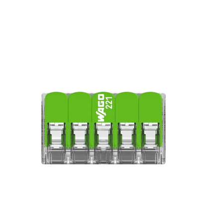 WAGO Verbindungsklemme Green Range flexibel bis 4mm² - 221-425 | 25er Pack