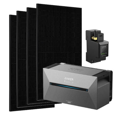 1760W Anker Komplettset Balkonkraftwerk mit Solarspeicher Solix Solarbank 2 & 4x 440 Wp Bifaziale Solarmodule