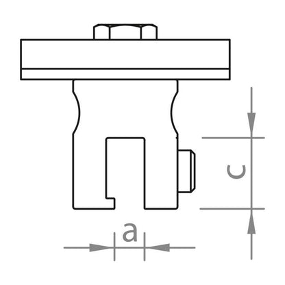 Stehfalzklemmen-Set 150 ES M8 für Kupfer