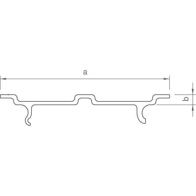 Deckel C-Schiene / C-N Schiene 2.000 mm sw