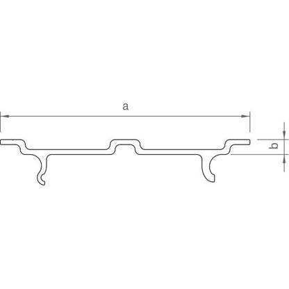 Deckel C-Schiene / C-N Schiene 2.000 mm sw