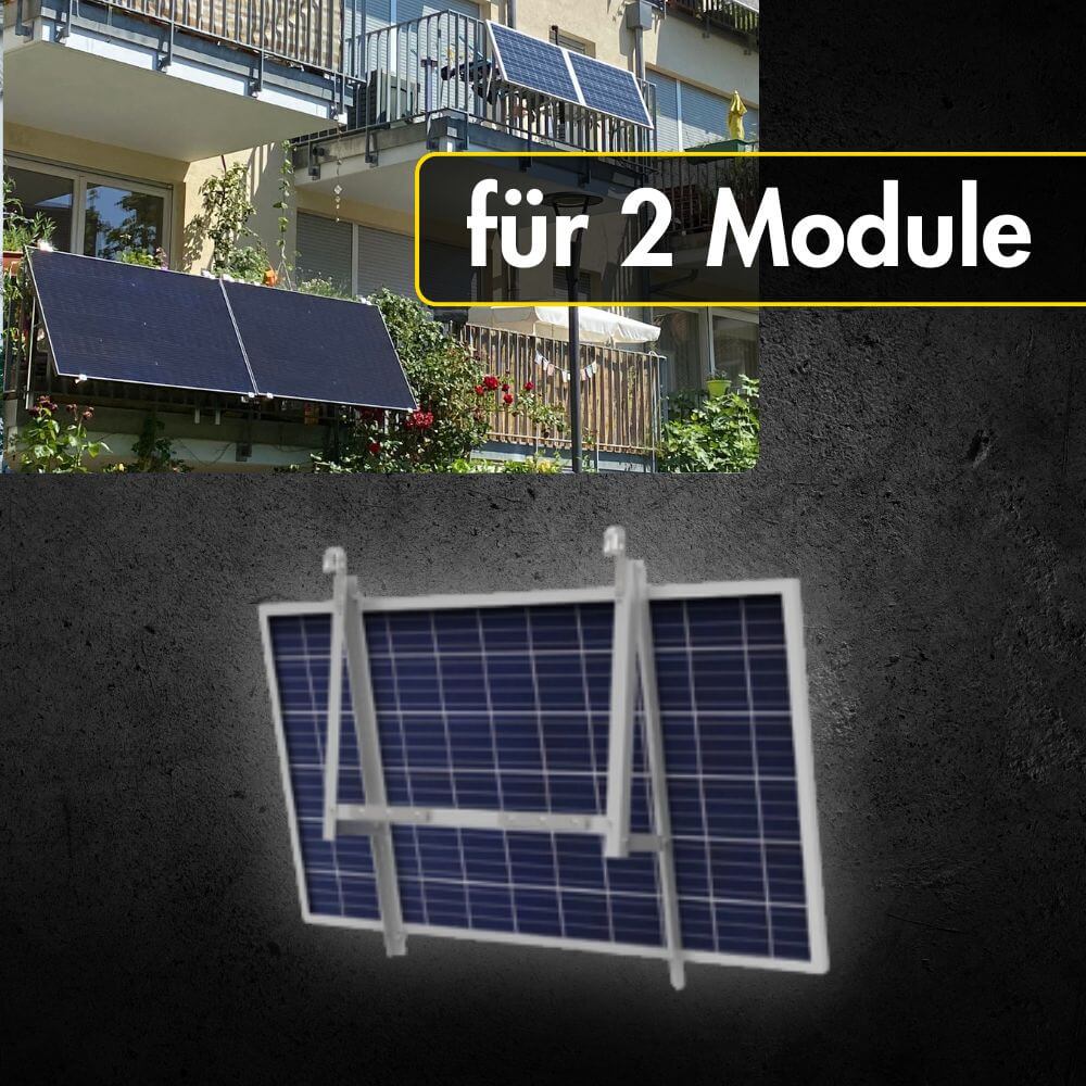 Gitterbalkon Montageset für 2 Module